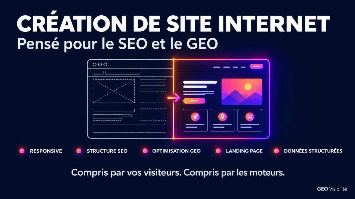 Création de site internet optimisé SEO et GEO