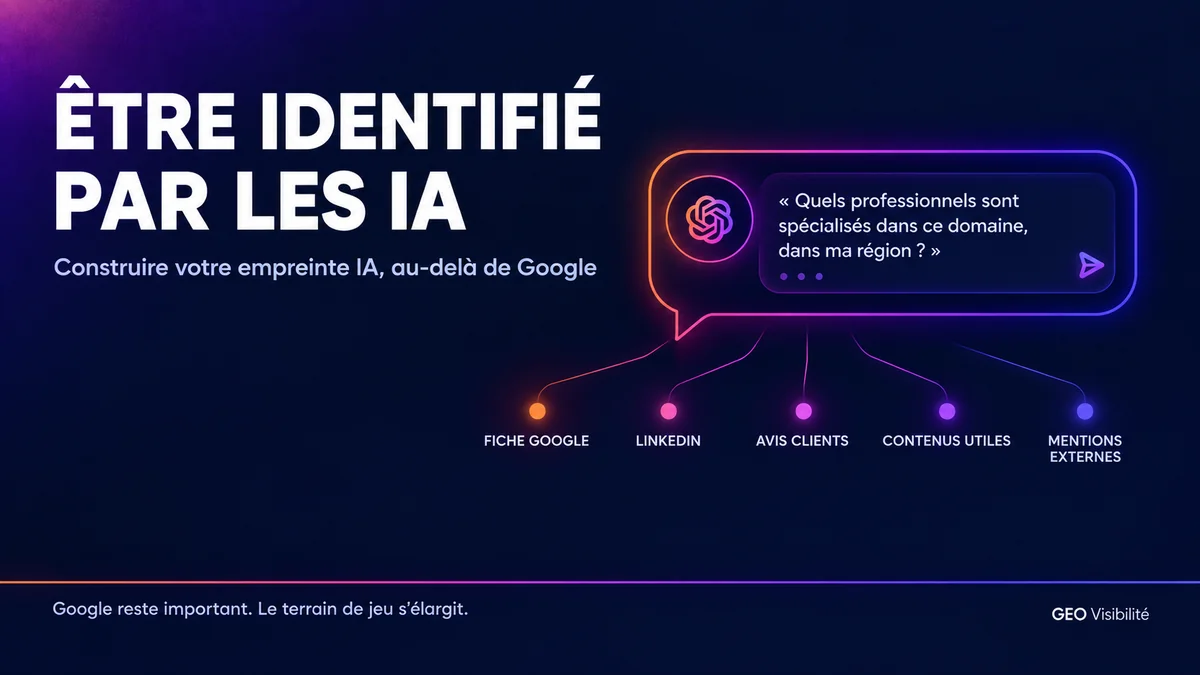 Illustration : une entreprise identifiée par les intelligences artificielles